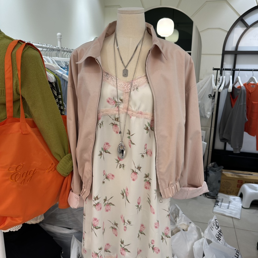 EGG IS東大門實拍女士新品休閑人氣時尚26春夏夾克兩面穿EGG IS夾克圖色2