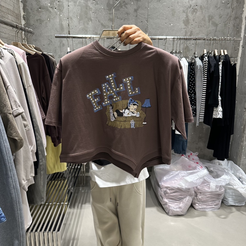 JUNI東大門直郵女裝新款真品26春夏人氣休閑職業熱賣推薦T恤my juniT恤圖色3