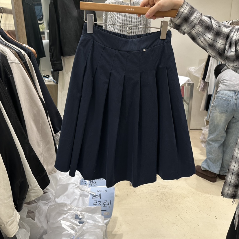 MELO東大門直郵女裝新款真品時尚26春夏半身裙中短裙褶裙MELO半身裙/中短裙圖色3