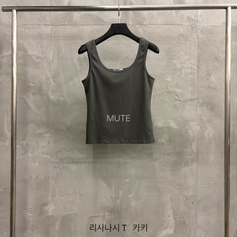 MUTE-P韓國代購女裝新款時尚推薦26春夏職業真品吊帶背心MUTE吊帶/背心圖色3墨綠