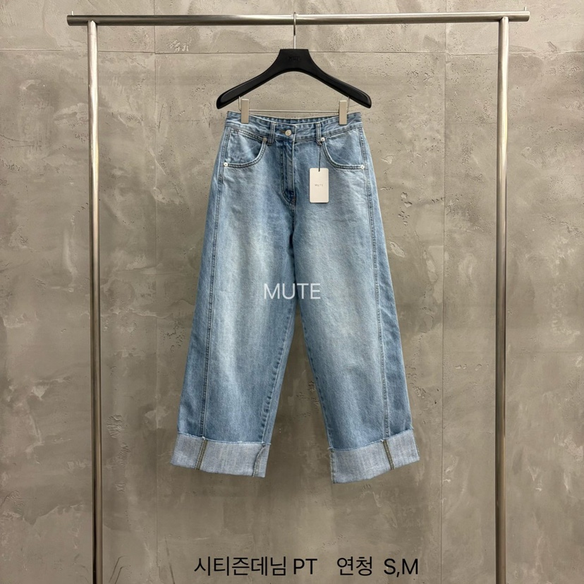MUTE-P東大門實拍女士新品休閑人氣熱賣推薦26春夏牛仔褲MUTE牛仔褲圖色1
