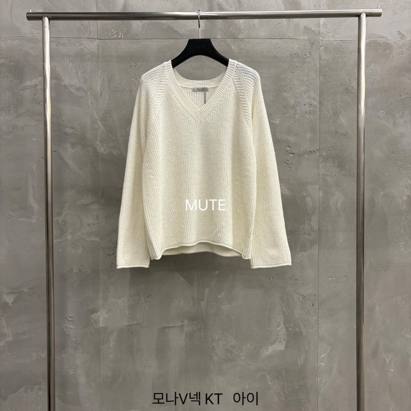 MUTE-P韓國代購女裝新款人氣推薦26春夏職業真品熱賣針織衫MUTE針織衫圖色1