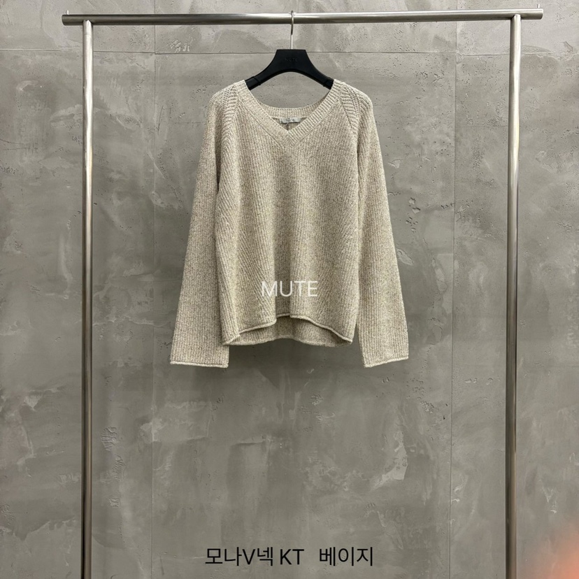 MUTE-P韓國代購女裝新款人氣推薦26春夏職業真品熱賣針織衫MUTE針織衫圖色2