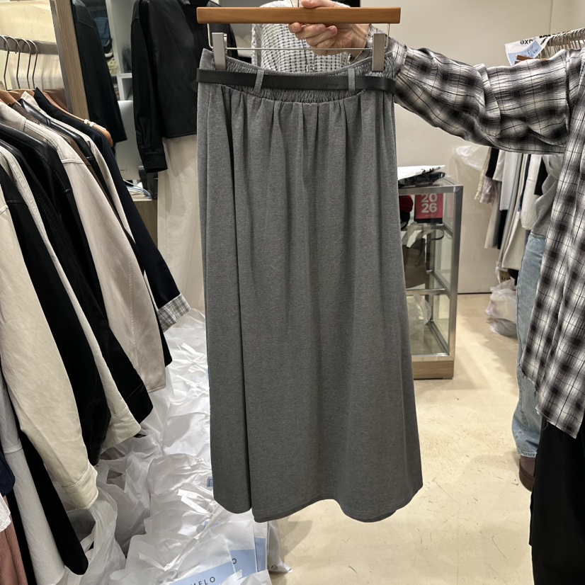 MELO韓國直郵女士新品職業時尚真品熱賣推薦長裙不含腰帶MELO長裙