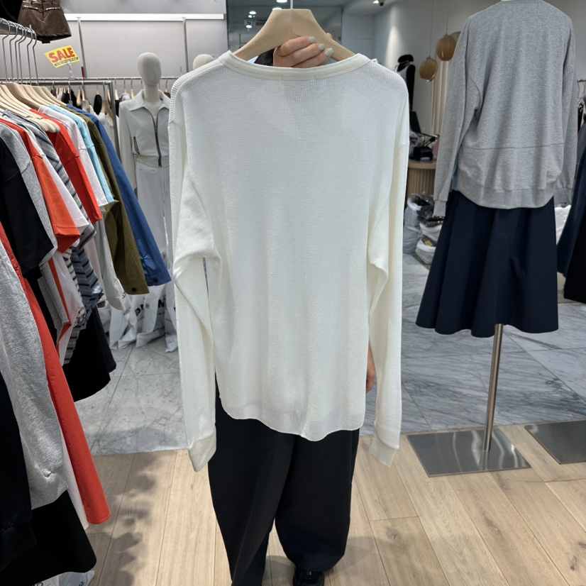 REVE-L東大門代購女裝新品真品26春夏熱賣休閑時尚長袖T恤REVE-L長袖T恤