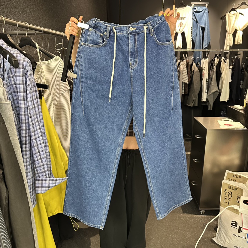 ELF-L東大門代購女裝新品職業推薦休閑熱賣時尚牛仔褲口袋PROJECT ELF/ELF-L牛仔褲圖色1