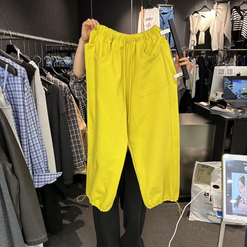 ELF-L韓國代購女士新品人氣熱賣26春夏時尚真品休閑褲口袋PROJECT ELF/ELF-L休閑褲圖色2