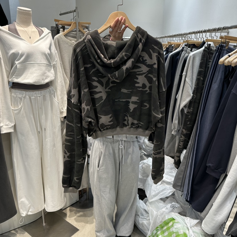 W.FATAL東大門實拍女裝新品熱賣時尚休閑夾克華夫格迷彩W.FATAL夾克