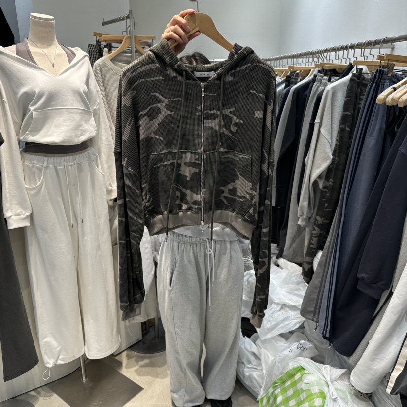 W.FATAL東大門實拍女裝新品熱賣時尚休閑夾克華夫格迷彩W.FATAL夾克圖色1
