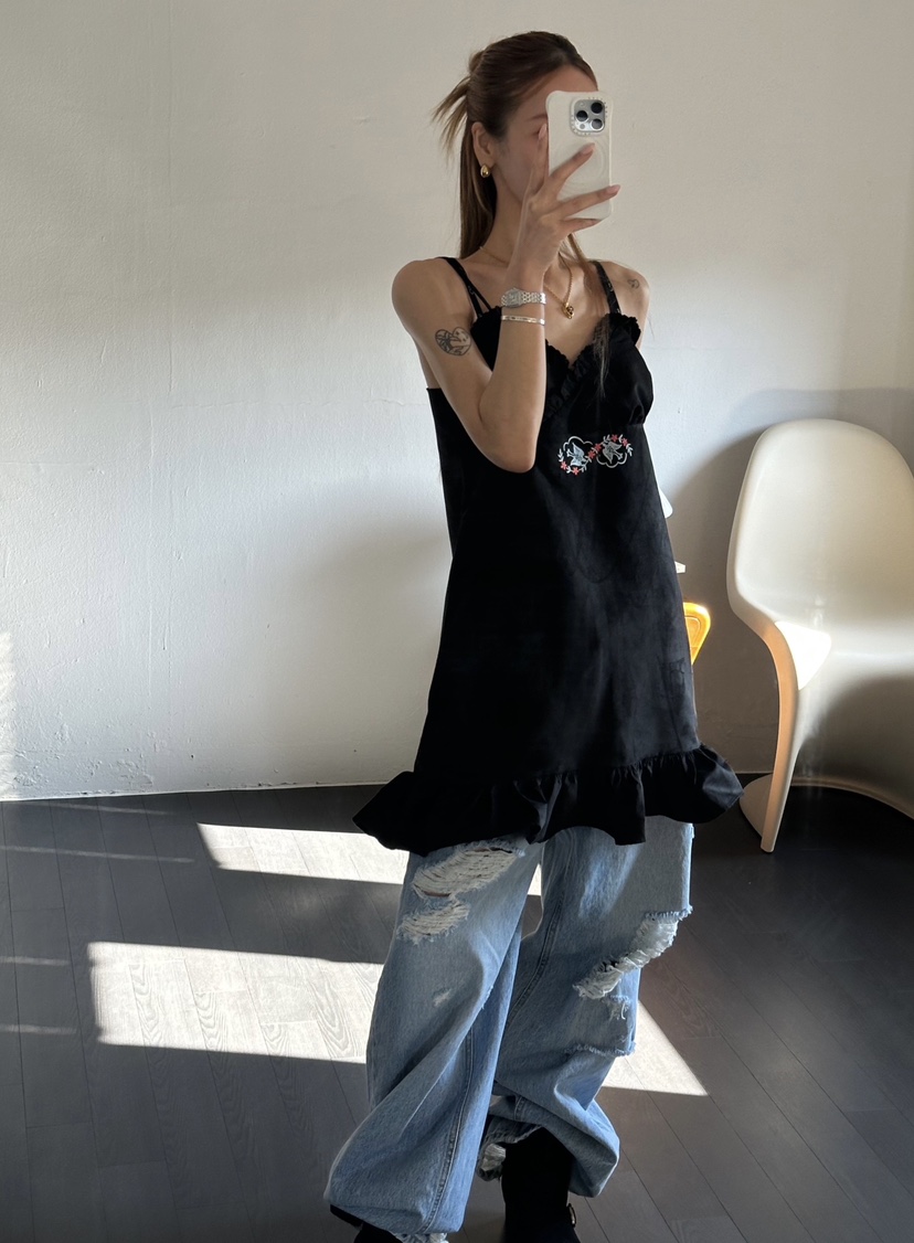 ZEROZERO東大門直郵女裝新品時尚真品休閑熱賣連衣裙麂皮ZEROZERO連衣裙