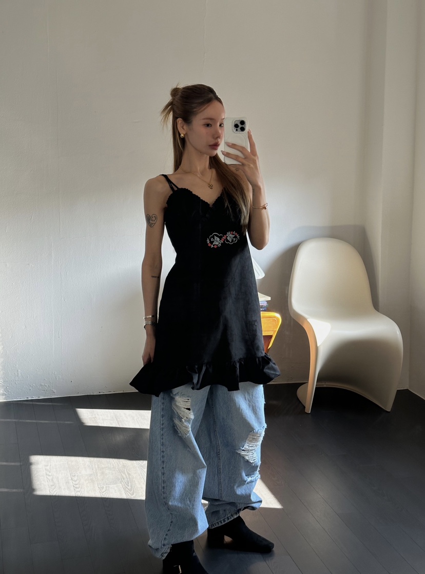 ZEROZERO東大門直郵女裝新品時尚真品休閑熱賣連衣裙麂皮ZEROZERO連衣裙