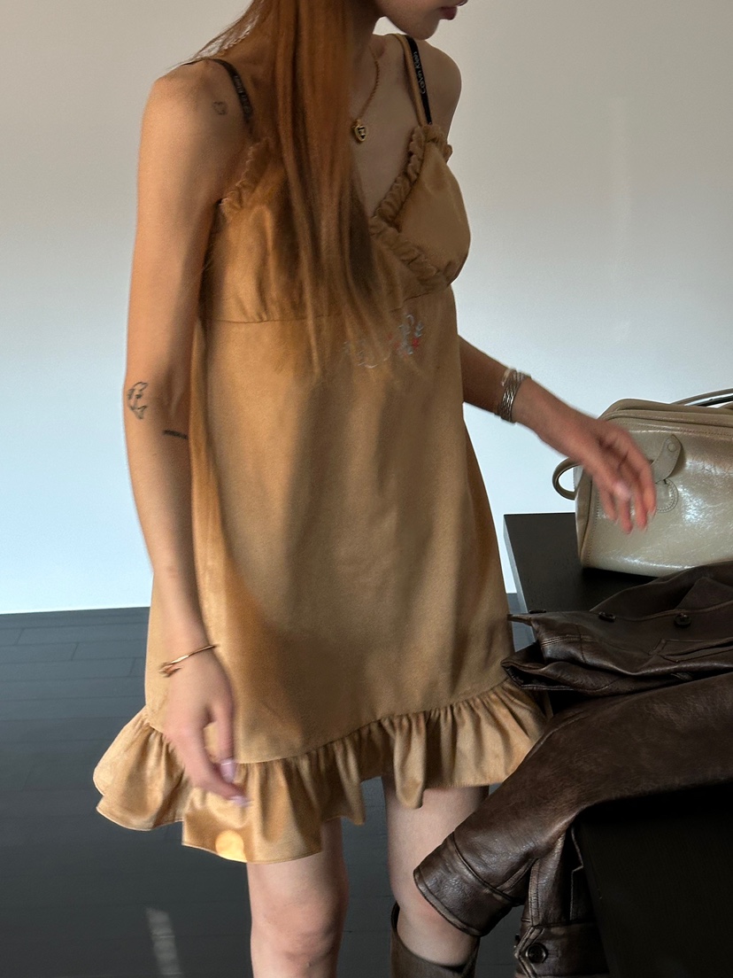 ZEROZERO東大門直郵女裝新品時尚真品休閑熱賣連衣裙麂皮ZEROZERO連衣裙