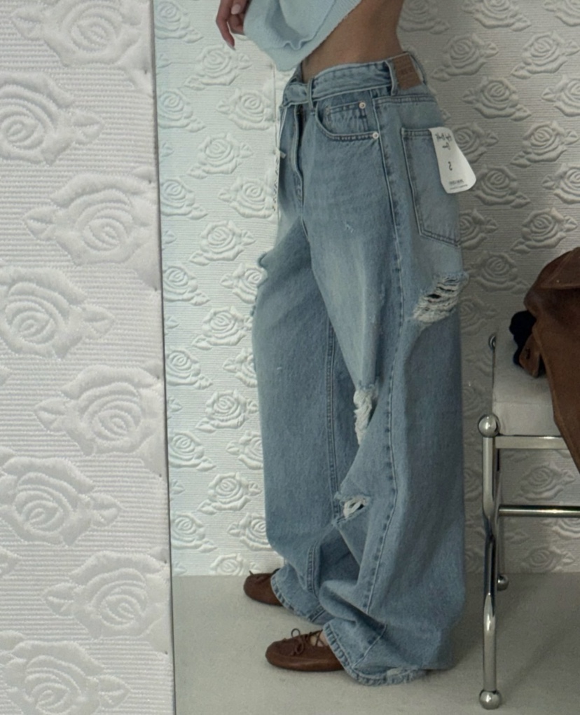 ZEROZERO東大門實拍女士新款休閑熱賣26春夏人氣職業牛仔褲ZEROZERO牛仔褲