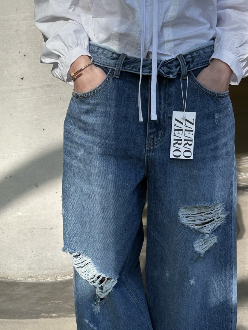ZEROZERO東大門實拍女士新款休閑熱賣26春夏人氣職業牛仔褲ZEROZERO牛仔褲