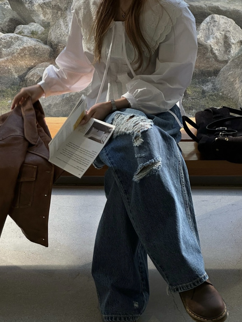 ZEROZERO東大門實拍女士新款休閑熱賣26春夏人氣職業牛仔褲ZEROZERO牛仔褲