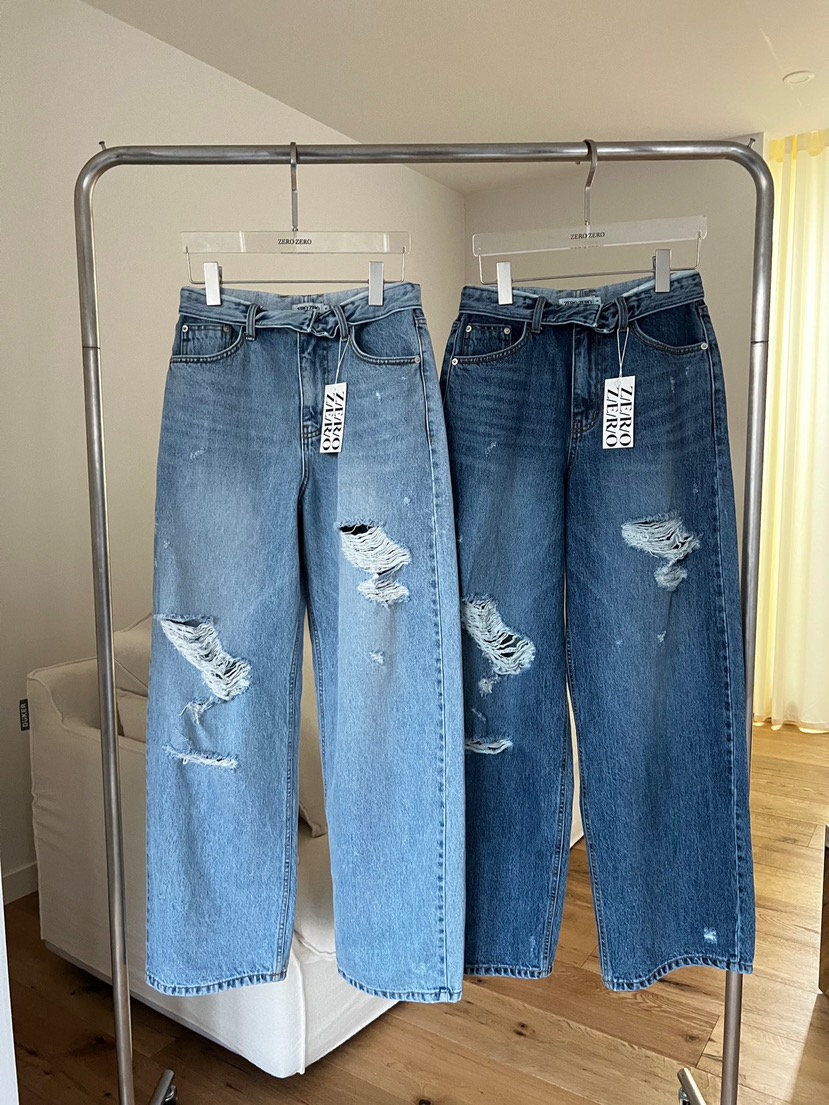 ZEROZERO東大門實拍女士新款休閑熱賣26春夏人氣職業牛仔褲ZEROZERO牛仔褲