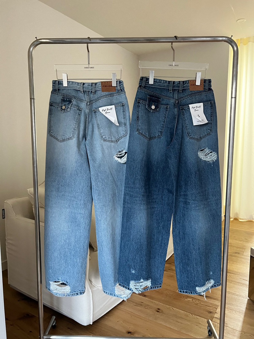 ZEROZERO東大門實拍女士新款休閑熱賣26春夏人氣職業牛仔褲ZEROZERO牛仔褲