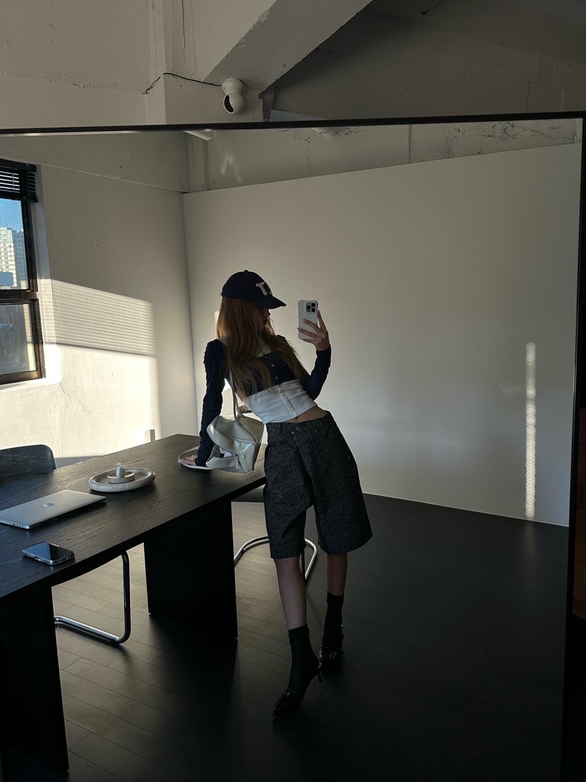 ZEROZERO東大門實拍女裝新品真品熱賣職業短褲不含腰帶豹紋ZEROZERO短褲