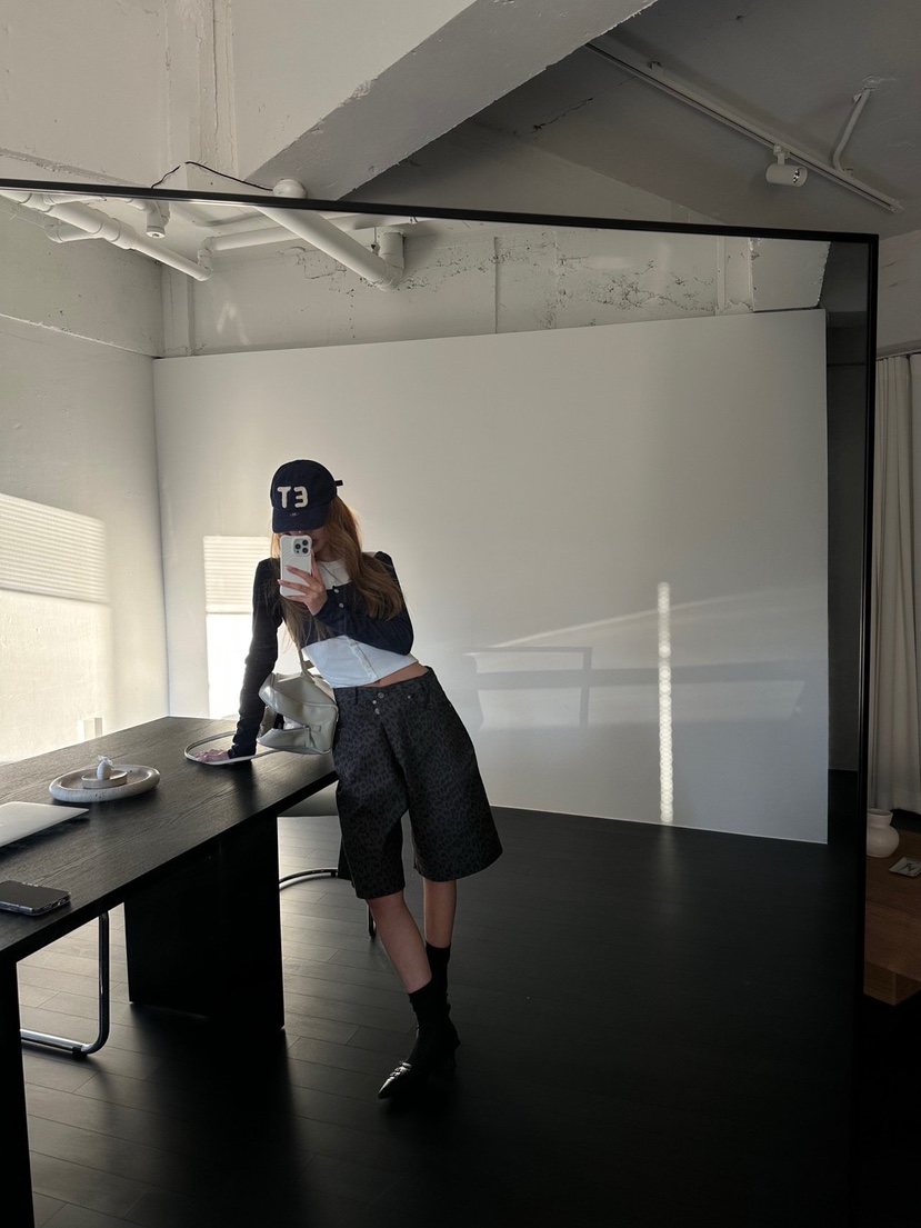 ZEROZERO東大門實拍女裝新品真品熱賣職業短褲不含腰帶豹紋ZEROZERO短褲