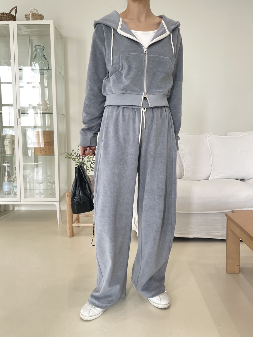 EDITION-P韓國代購女裝新品推薦真品夾克連帽拉鏈衫毛圈布EDITION/CHAHEE夾克