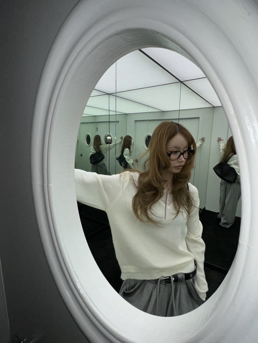 ZEROZERO東大門直郵女士新品熱賣26春夏休閑針織衫V領蕾絲ZEROZERO針織衫