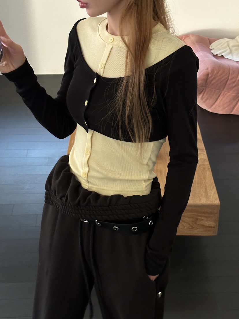 ZEROZERO韓國直郵女裝新品26春夏休閑熱賣真品時尚長袖T恤ZEROZERO長袖T恤