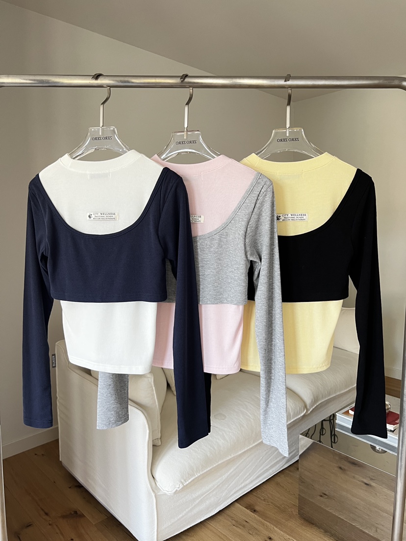 ZEROZERO韓國直郵女裝新品26春夏休閑熱賣真品時尚長袖T恤ZEROZERO長袖T恤