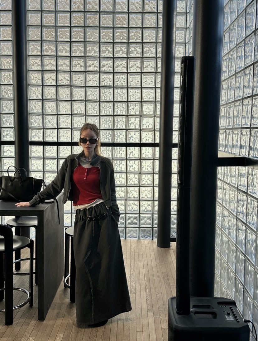 ZEROZERO東大門直郵女裝新款人氣職業推薦時尚長裙不含腰帶ZEROZERO長裙