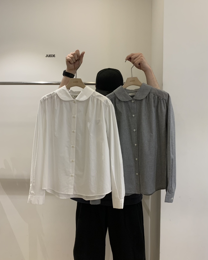 JUEDE東大門代購女裝新品職業襯衫蕾絲衫JUEDE襯衫/蕾絲衫