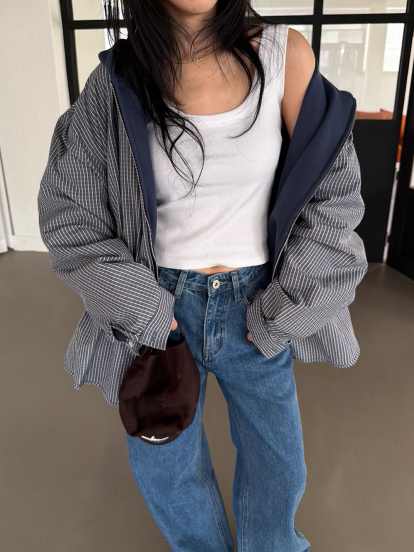 SOLAR韓國代購女裝新款真品時尚熱賣夾克兩面可穿雙面連帽SOLAR夾克