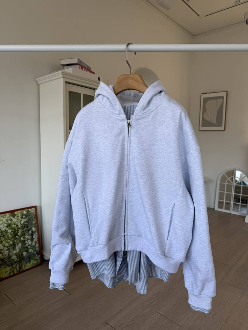 SOLAR韓國代購女裝新款真品時尚熱賣夾克兩面可穿雙面連帽SOLAR夾克圖色1