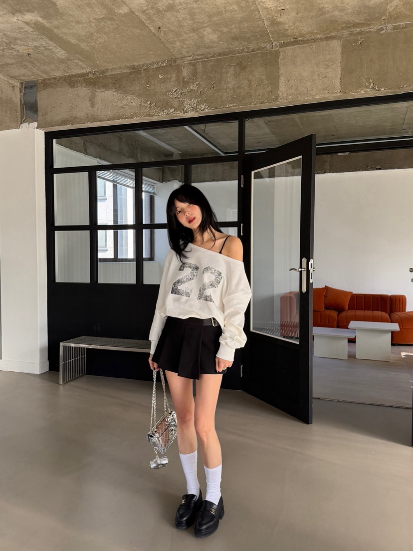 SOLAR東大門實拍女士新款休閑人氣熱賣26春夏真品時尚裙褲SOLAR裙褲