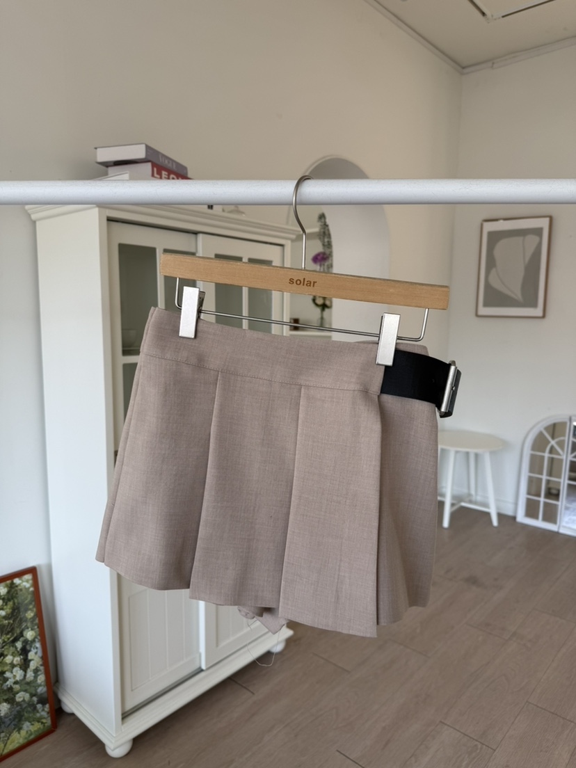 SOLAR東大門實拍女士新款休閑人氣熱賣26春夏真品時尚裙褲SOLAR裙褲圖色1