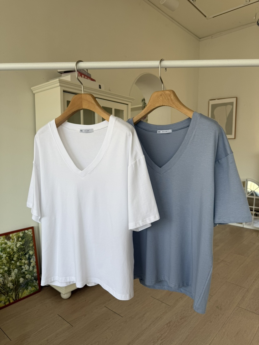 SOLAR東大門實拍女士新品真品熱賣26春夏休閑人氣時尚T恤V領SOLART恤