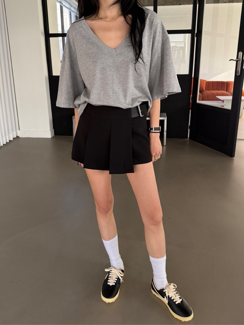 SOLAR東大門實拍女士新品真品熱賣26春夏休閑人氣時尚T恤V領SOLART恤