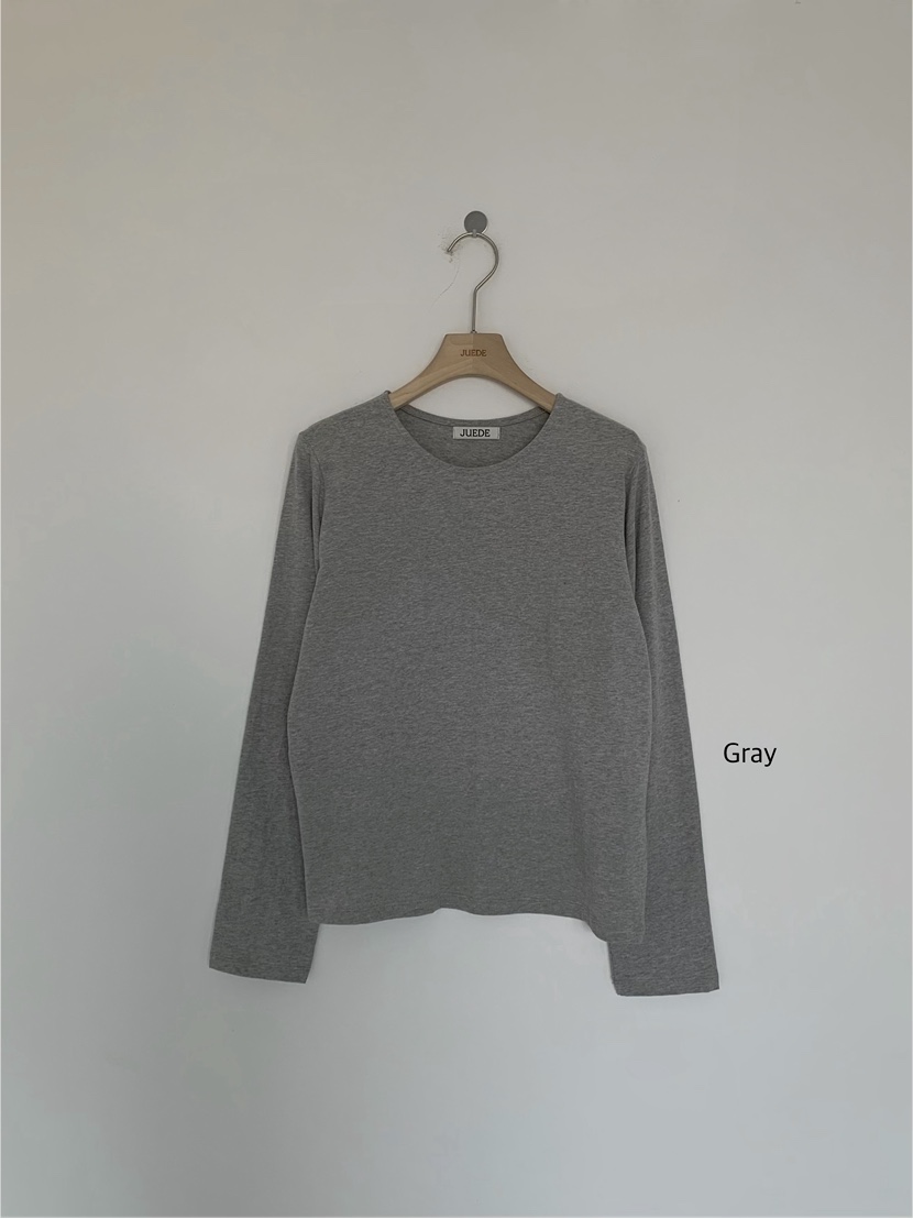 JUEDE韓國直郵女士新款26春夏長袖T恤JUEDE長袖T恤圖色3