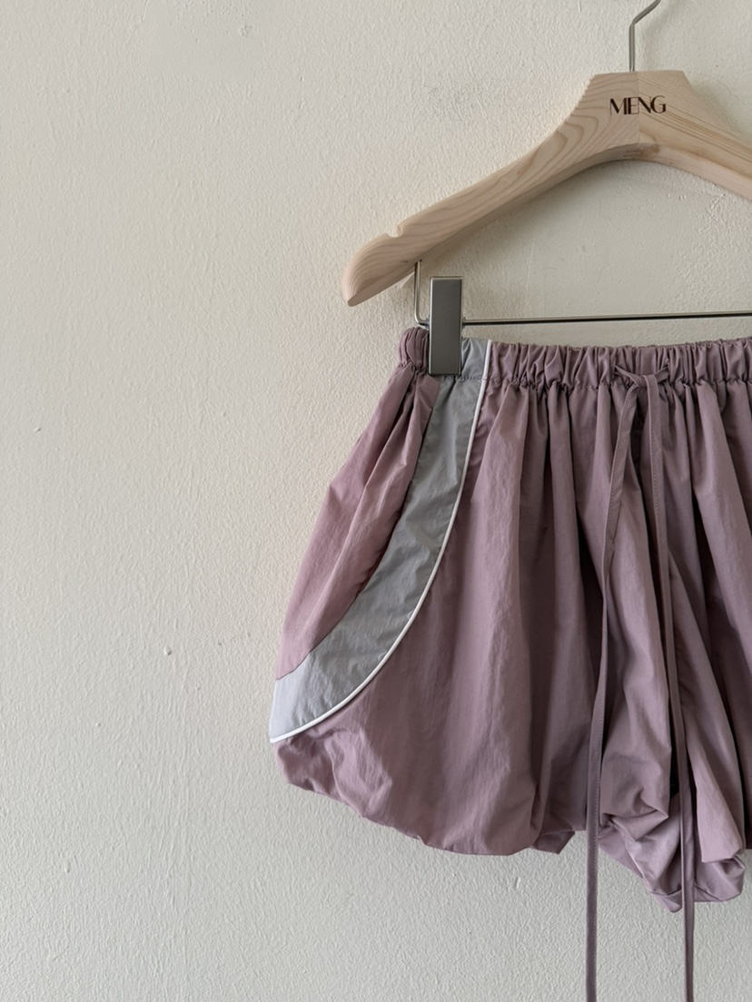 MENG韓國直郵女裝新款休閑真品推薦職業熱賣26春夏短裙尼龍MENG短裙