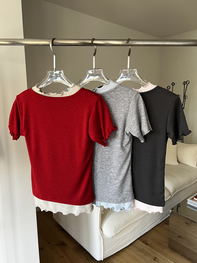 ZEROZERO韓國直郵女士新品休閑26春夏職業真品推薦熱賣T恤ZEROZEROT恤