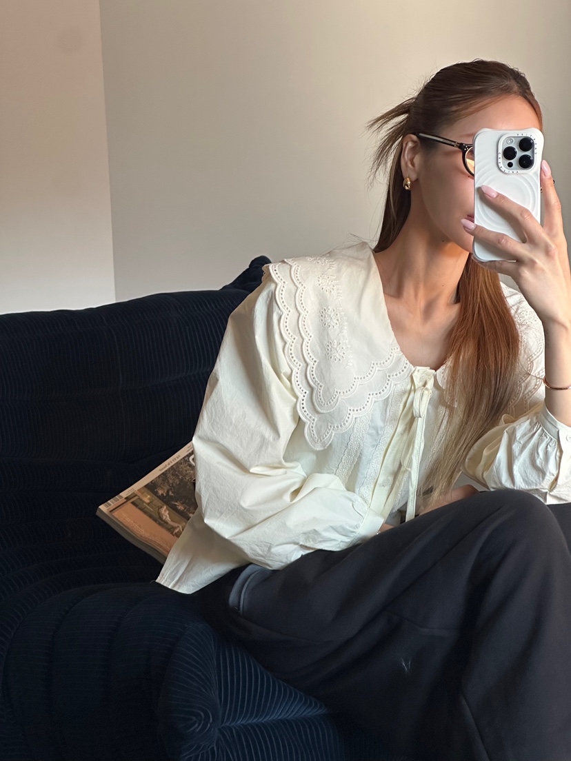 ZEROZERO東大門直郵女裝新品職業26春夏熱賣休閑襯衫蕾絲衫ZEROZERO襯衫/蕾絲衫