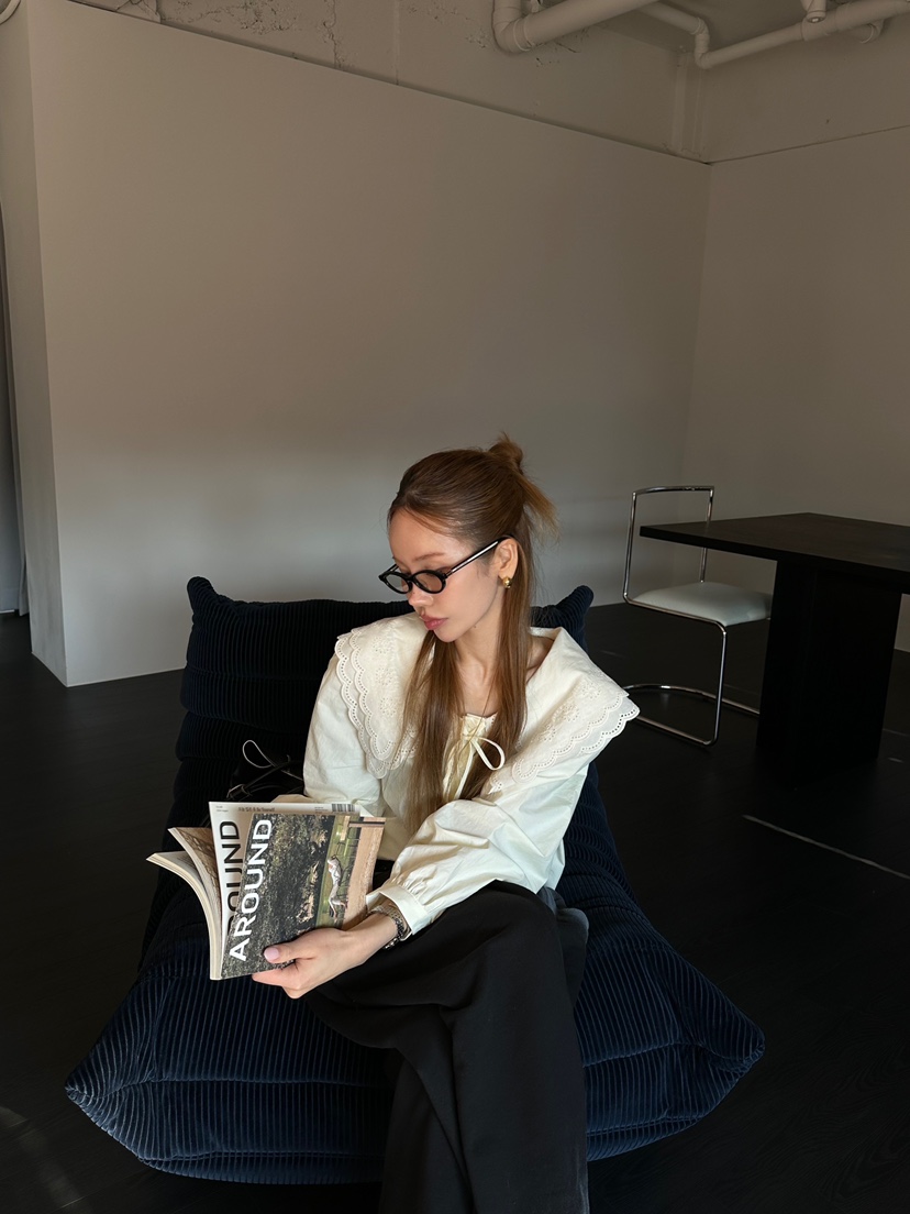 ZEROZERO東大門直郵女裝新品職業26春夏熱賣休閑襯衫蕾絲衫ZEROZERO襯衫/蕾絲衫