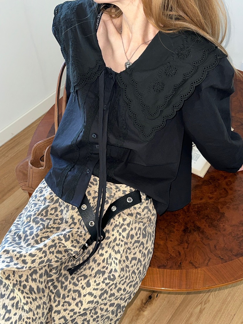 ZEROZERO東大門直郵女裝新品職業26春夏熱賣休閑襯衫蕾絲衫ZEROZERO襯衫/蕾絲衫圖色1