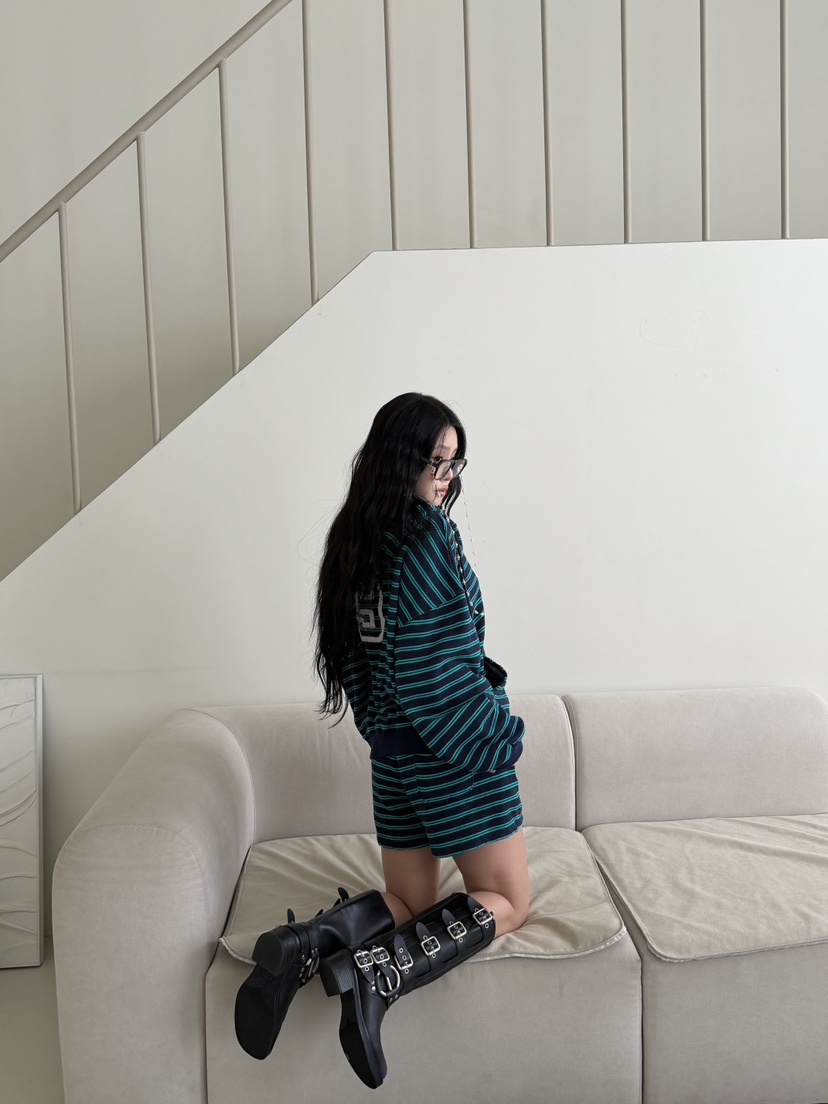 SUGAR CASE韓國直郵女裝新款職業熱賣26春夏夾克拉鏈貼花SUGAR CASE夾克