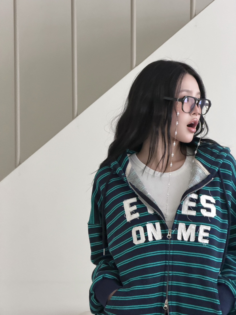 SUGAR CASE韓國直郵女裝新款職業熱賣26春夏夾克拉鏈貼花SUGAR CASE夾克