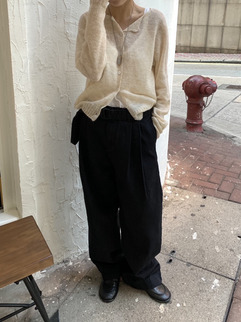 ROMANTICIZE韓國直郵女裝新款推薦真品針織衫馬海毛圓領開衫ROMANTICIZE針織衫