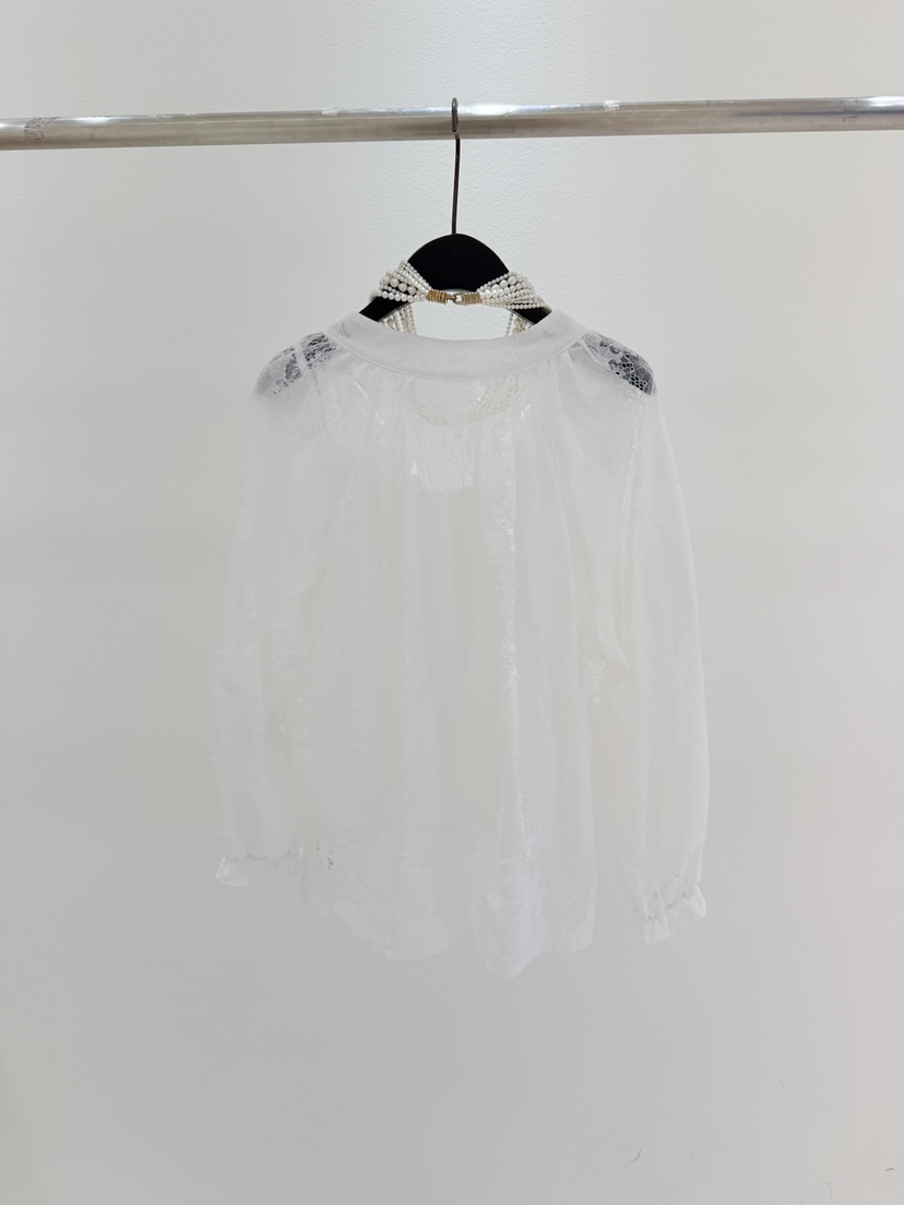 CORAL東大門代購女裝新品26春夏熱賣襯衫蕾絲衫不含配飾刺繡CORAL襯衫/蕾絲衫