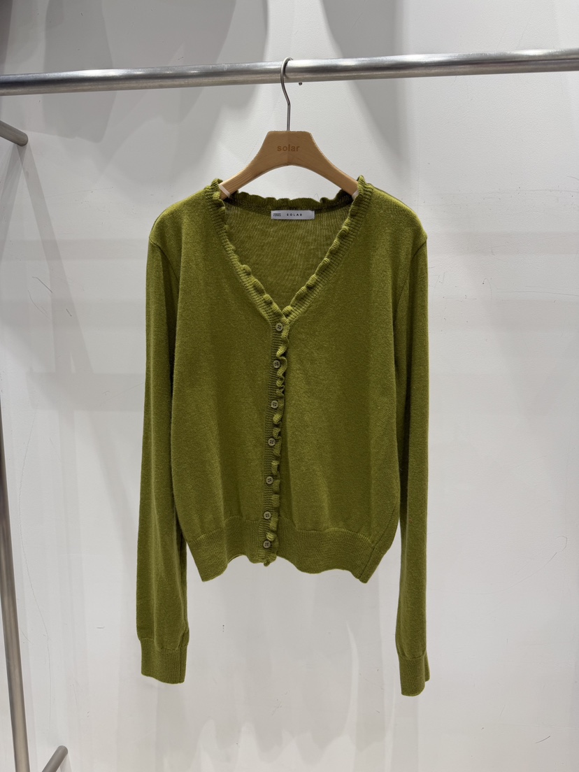 SOLAR韓國代購女士新款26春夏職業熱賣休閑時尚針織衫開衫SOLAR針織衫圖色1