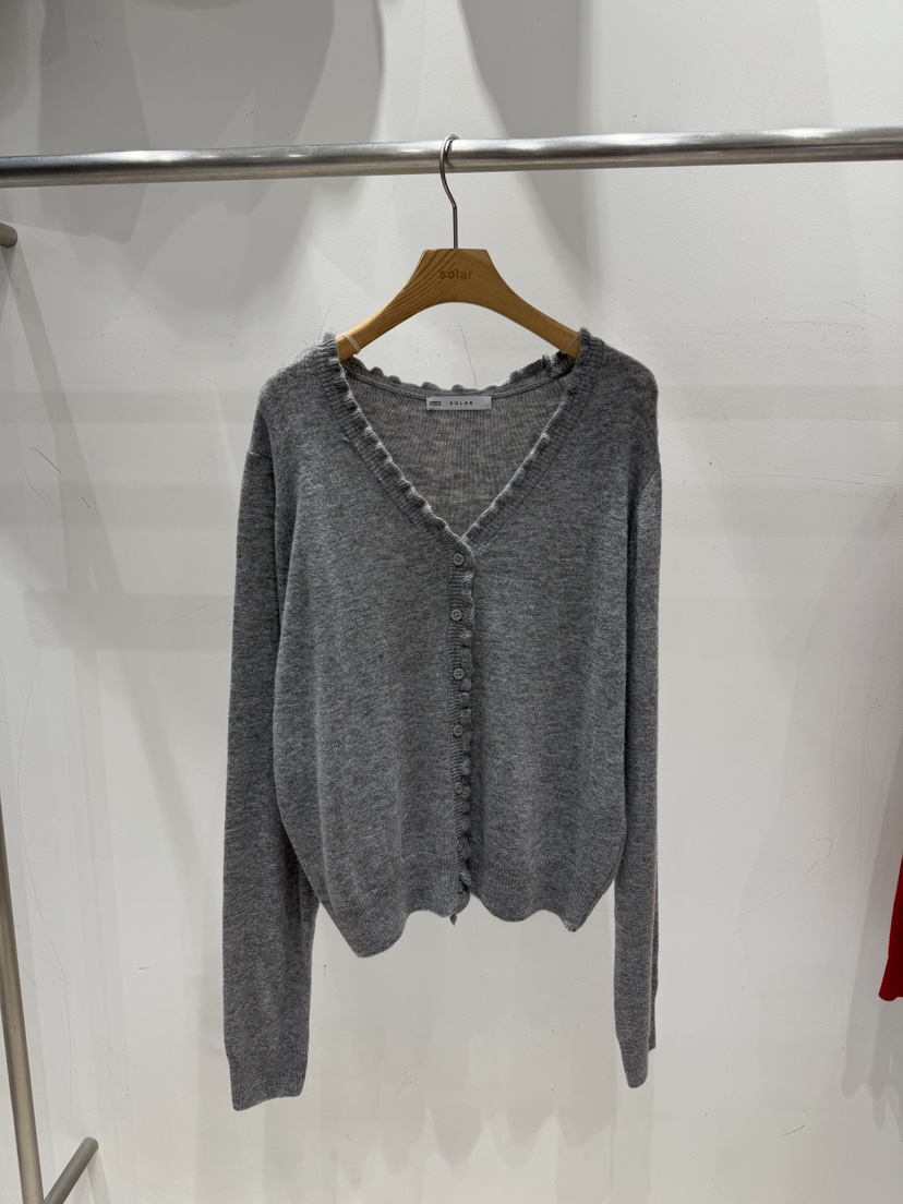 SOLAR韓國代購女士新款26春夏職業熱賣休閑時尚針織衫開衫SOLAR針織衫圖色4