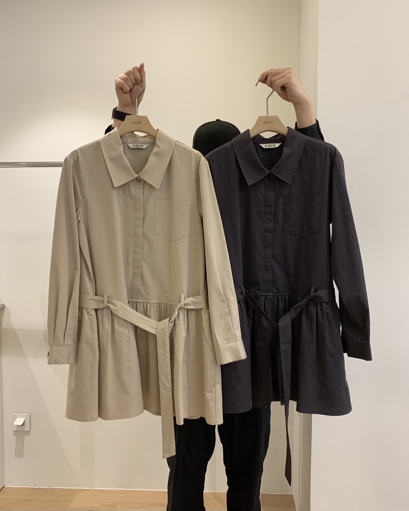 JUEDE韓國代購女裝新品真品連衣裙含腰帶JUEDE連衣裙