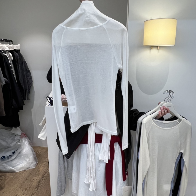 JINSIM韓國直郵女士新款真品26春夏熱賣休閑推薦職業長袖T恤JINSIM長袖T恤