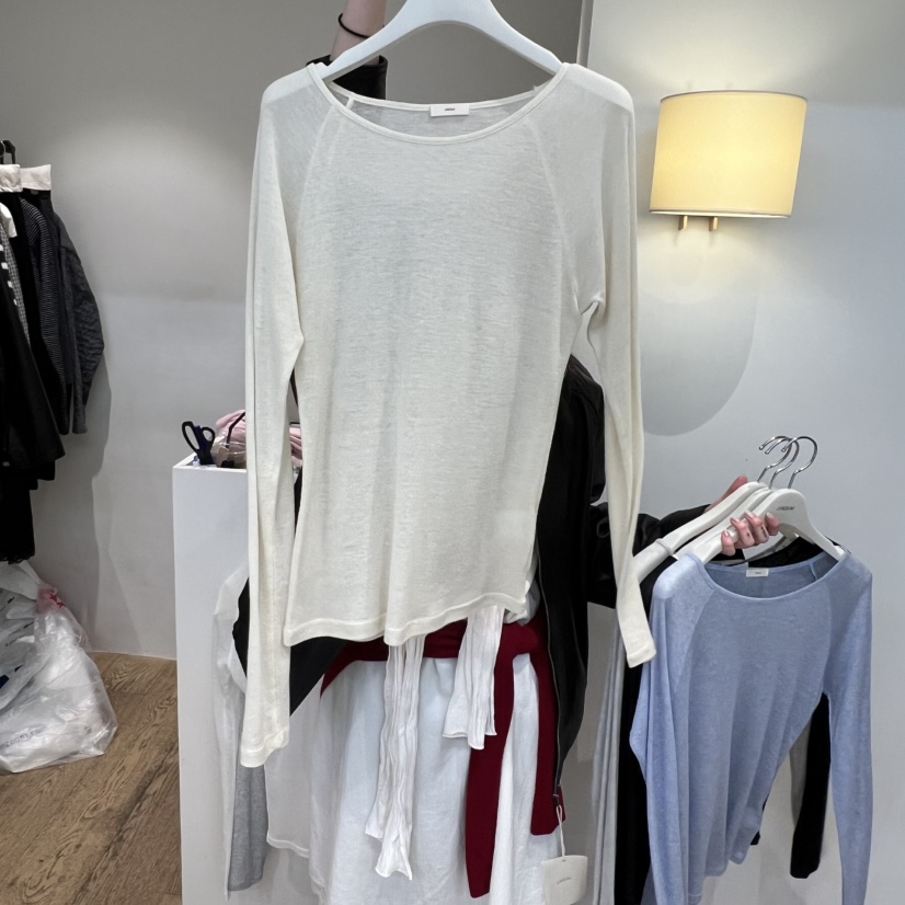 JINSIM韓國直郵女士新款真品26春夏熱賣休閑推薦職業長袖T恤JINSIM長袖T恤圖色2